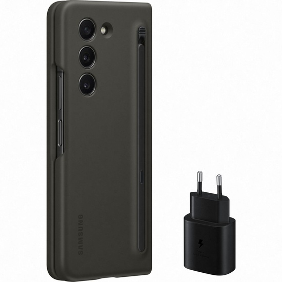 Samsung Husa Originala Slim S-Pen Cover Samsung Galaxy Z Fold5 Black cu Incarcator Retea 25W