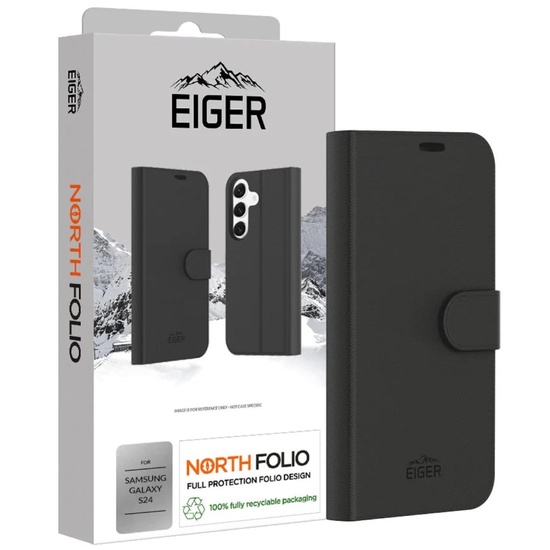 Eiger Husa North Folio Case Samsung Galaxy S24 Black