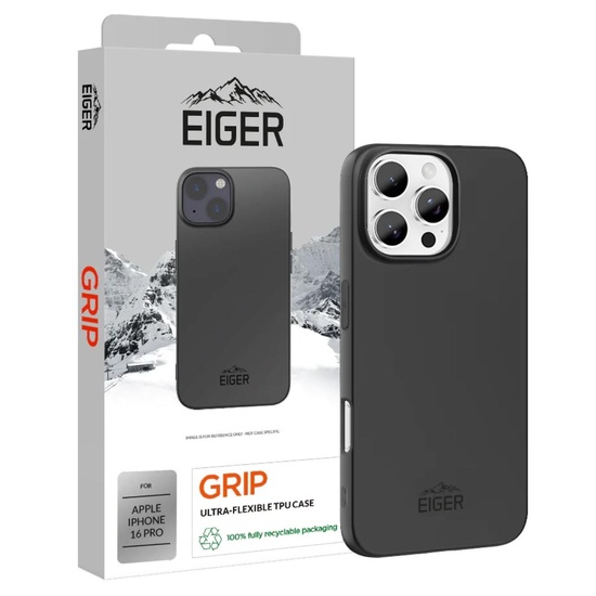 Eiger Husa Grip iPhone 16 Pro Negru