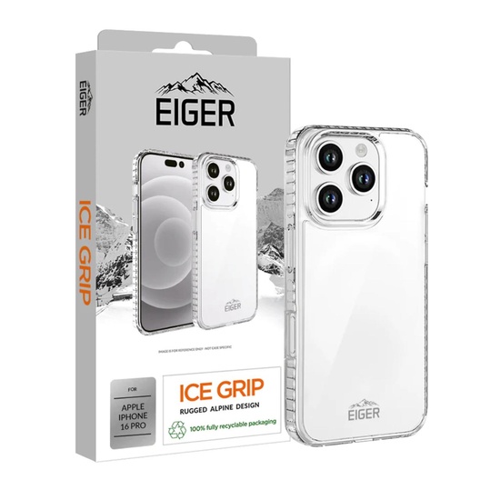 Eiger Husa Ice Grip iPhone 16 Pro Clear