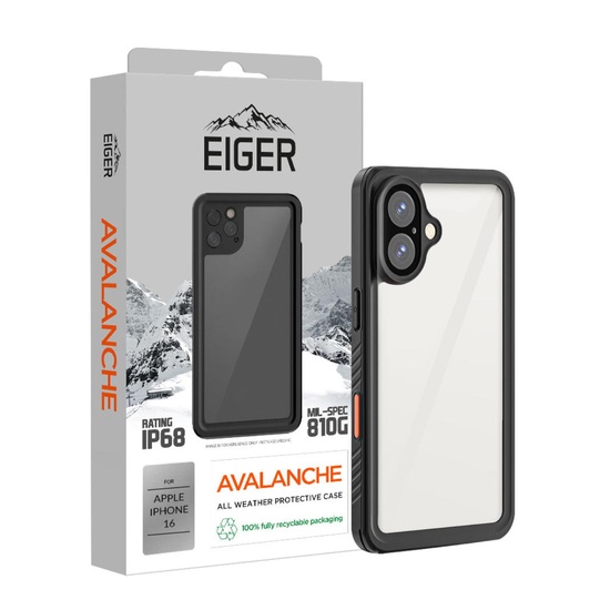 Eiger Husa Avalanche iPhone 16 Negru