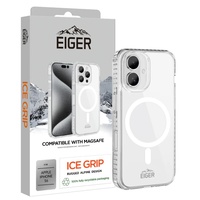 Eiger Husa Ice Grip Magsafe iPhone 16 Clear