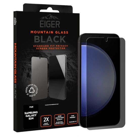 Eiger Folie Sticla Privacy Mountain Glass GRS Samsung Galaxy S24 Black
