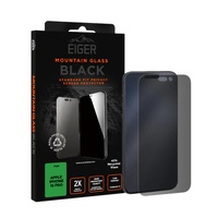 Eiger Folie Sticla Privacy Mountain Glass GRS iPhone 16 Pro Negru