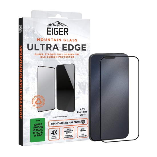Eiger Folie Sticla Mountain Glass Ultra GRS iPhone 16 Plus / 15 Plus / 14 Pro Max Clear