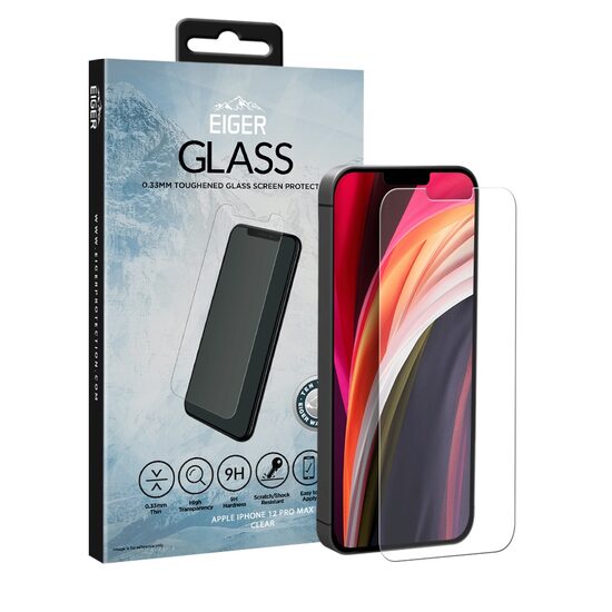 Folie iPhone 12 Pro Max Eiger Sticla Temperata Clear