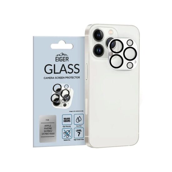Folie Sticla Camera iPhone 14 Pro / 14 Pro Max Eiger 3D Glass GRSClear