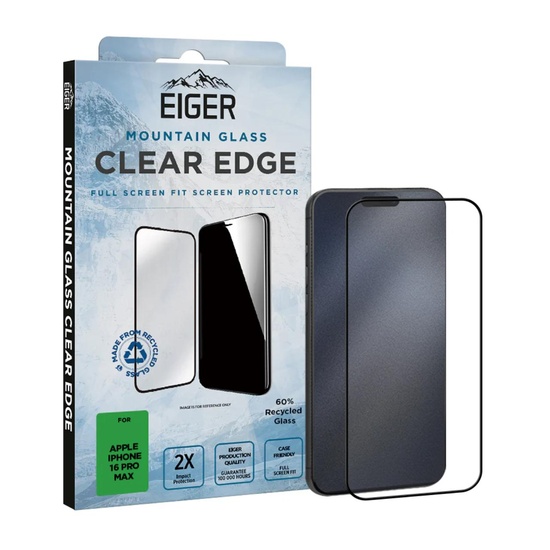 Eiger Folie Sticla 3D Mountain Glass GRS iPhone 16 Pro Max Clear
