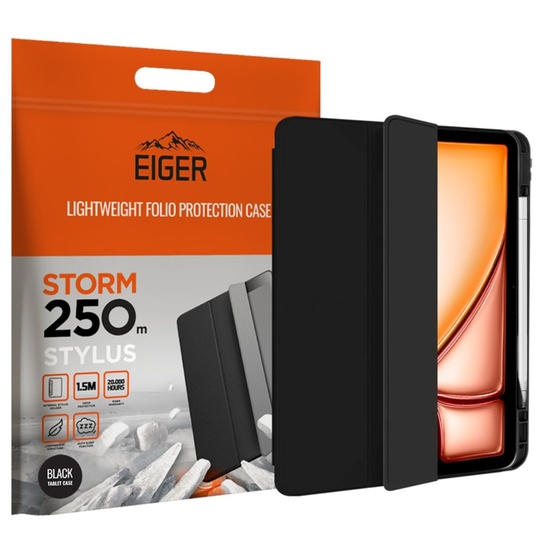 Eiger Husa Storm 250m Stylus iPad Air 11 (2026)/(2025)/(2024)/ Air (2022)  Black