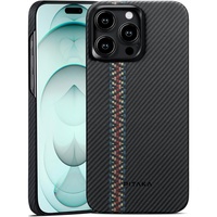Pitaka Husa MagEZ 4 Aramida 600D iPhone 15 Pro, MagSafe Rhapsody