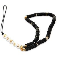 Snur / Pandantiv telefon Guess Heishi Beads Negru