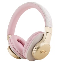Guess Casti Bluetooth Wireless Over-Ear PU Leather 4G Script Logo Roz