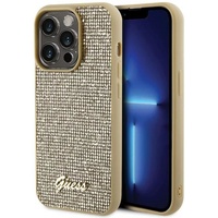 Guess Husa Square Mirror Script Logo iPhone 15 Pro Auriu