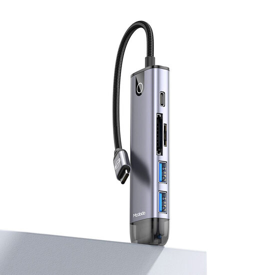 Multihub Type-C Mcdodo 6 in 1 Grey
