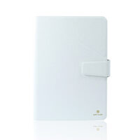 Husa Tableta 7" - 8" Just Must Flip Joy Universala White (material antiderapant)