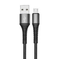 Prestico Cablu T10 USB la MicroUSB Fast Charger, 3.1A, 2m, Negru