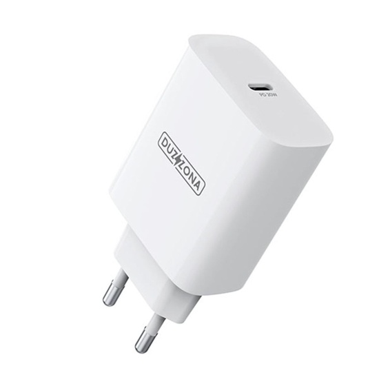 Duzzona Incarcator Retea Fast Charging PD Type-C, 20W Alb