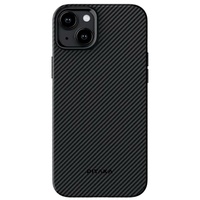 Pitaka Husa MagEZ Pro 4 Aramida 600D iPhone 15 Plus, MagSafe Negru / Gri