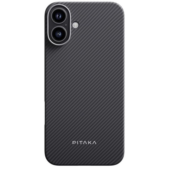 Pitaka Husa Ultra-Slim Aramida Magsafe iPhone 16 Black / Grey
