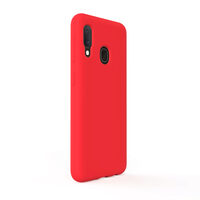 Husa Samsung Galaxy A20e Lemontti Liquid Silicon Red
