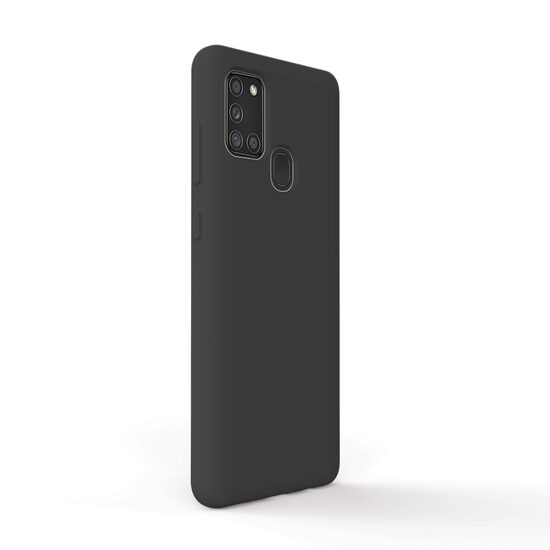 Husa Samsung Galaxy A21s Lemontti Liquid Silicon Black