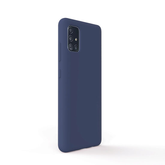 Husa Samsung Galaxy A51 4G Lemontti Liquid Silicon Dark Blue