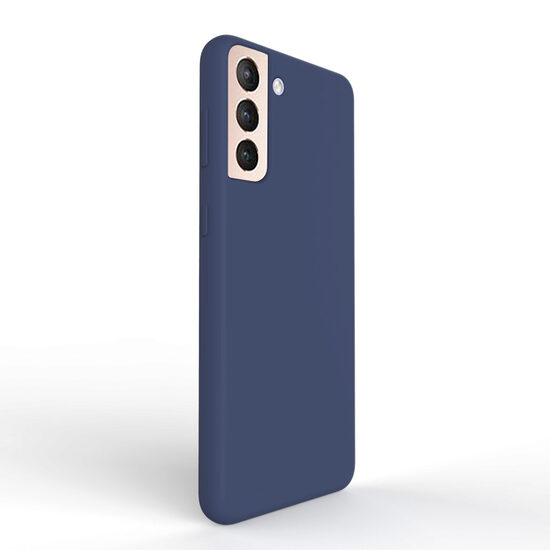 Husa Samsung Galaxy S21 Plus Lemontti Liquid Silicon Dark Blue