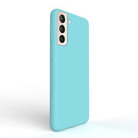 Husa Samsung Galaxy S21 Plus Lemontti Liquid Silicon Tiffany Blue