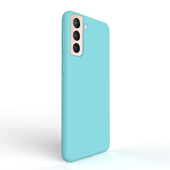 Husa Samsung Galaxy S21 Plus Lemontti Liquid Silicon Tiffany Blue