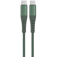 Lemontti Cablu Bending Aluminum Type-C la Type-C, Fast Charge, PD 60W, 2m, Verde