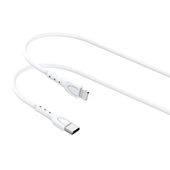 Lemontti Cablu Type-C la tip Lightning, 25W, 0.5m, Alb