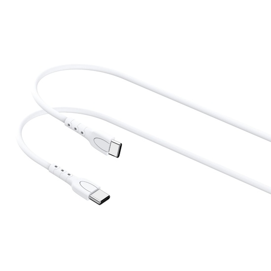 Lemontti Cablu Fast Charge Type-C la Type-C, 45W, 1.2m, Alb