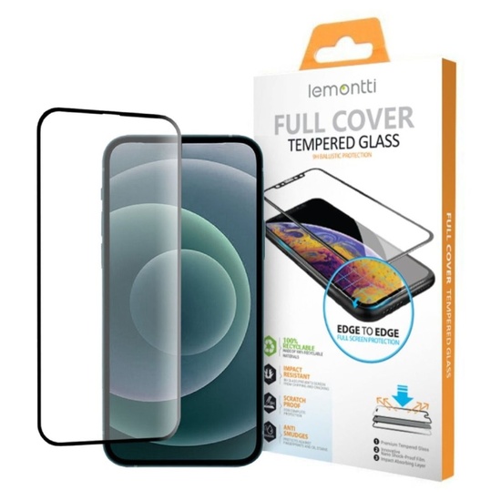 Lemontti Folie Sticla Full Fit iPhone 16 Pro Negru
