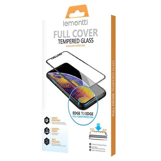 Folie Oppo Reno7 Pro 5G Lemontti Sticla Full Fit Black