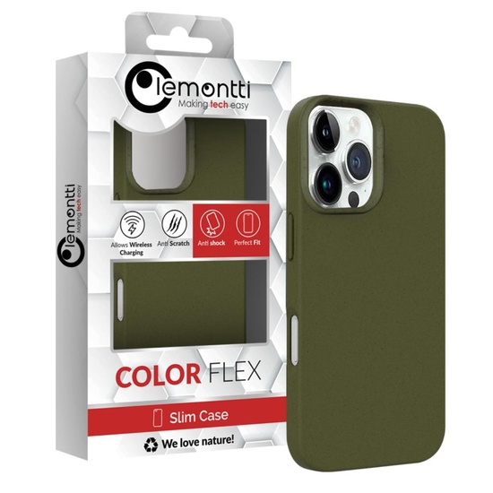 Lemontti Husa Biodegradabila Multiple Color Wheat MagSafe iPhone 16 Pro Max Kaki