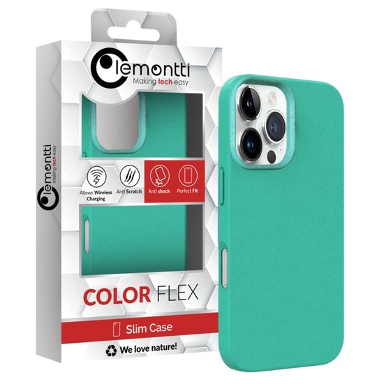 Lemontti Husa Biodegradabila Multiple Color Wheat MagSafe iPhone 16 Pro Verde