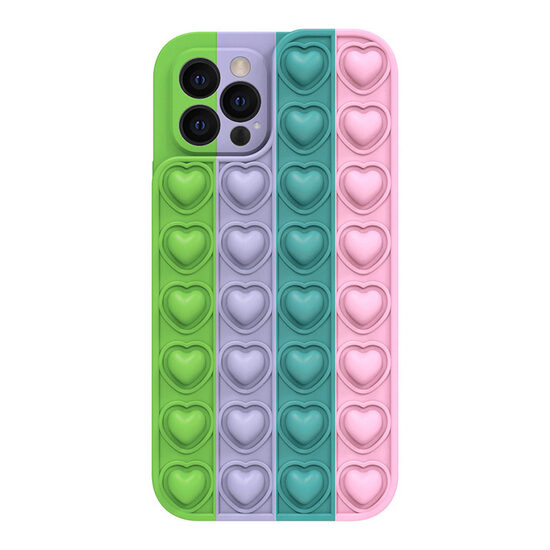 Husa iPhone 13 Pro Lemontti Heart Pop it Multicolor 5