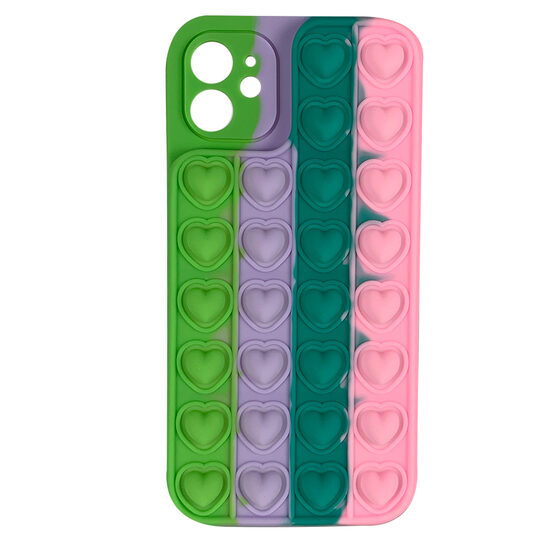 Husa iPhone 11 Lemontti Heart Pop it Multicolor 5