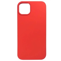 Lemontti Husa Liquid Silicon MagCharge iPhone 15 Rosu (protectie 360°, material fin, captusit cu microfibra)