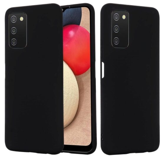 Husa Samsung Galaxy A03s Lemontti Silicon Silky Negru