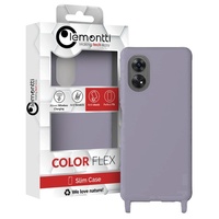 Lemontti Husa Silicon cu Snur Oppo Reno 8T Mov (protectie 360°, material fin, captusit cu microfibra)