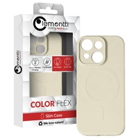 Lemontti Husa Silicon iPhone 15 Plus MagSafe Crem