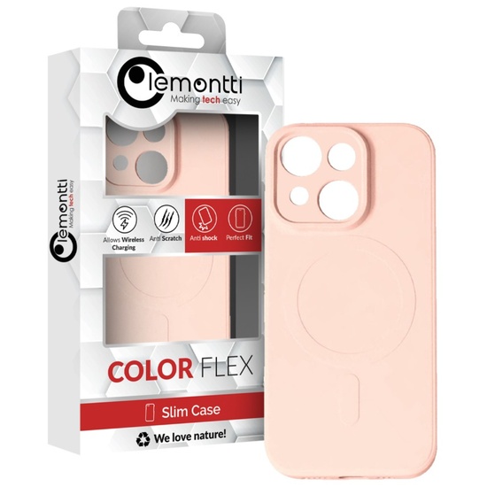 Lemontti Husa Silicon iPhone 15 Plus MagSafe Roz