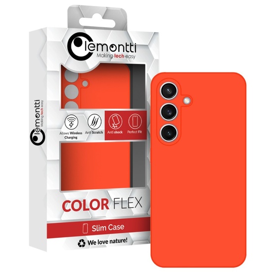 Lemontti Husa Silicon Premium Samsung Galaxy A05s Portocaliu