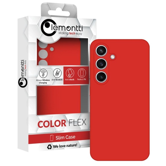 Lemontti Husa Silicon Premium Samsung Galaxy A05s Rosu