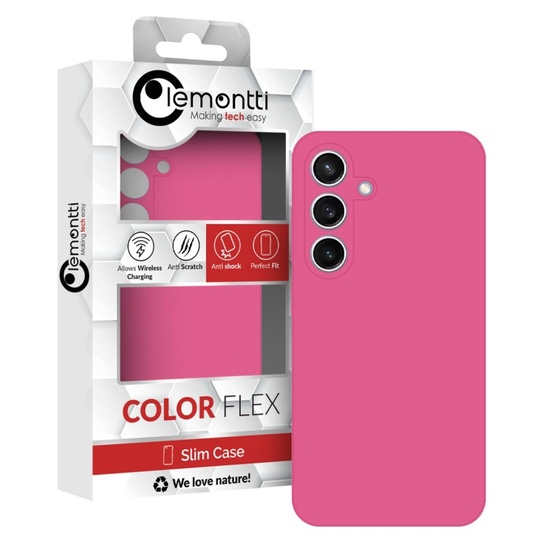 Lemontti Husa Silicon Premium Samsung Galaxy S23 FE Fuchsia