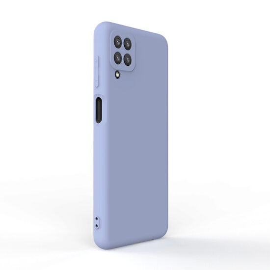Husa Samsung Galaxy A12 Lemontti Silicon Soft Slim Lavender Gray
