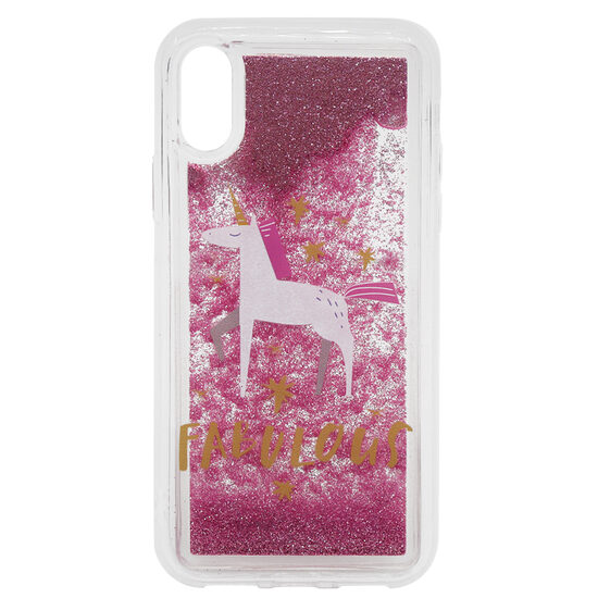 Lemontti Husa Liquid Sand iPhone XS / X Fabulous Glitter