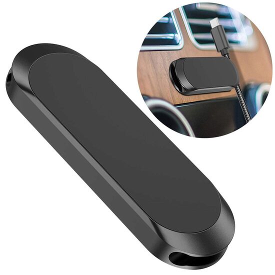 Suport Universal Lemontti Magnetic Negru (montat pe vehicul plat pentru tabloul de bord)