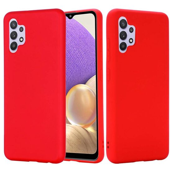Husa Samsung Galaxy A32 4G Lemontti Silicon Silky Rosu